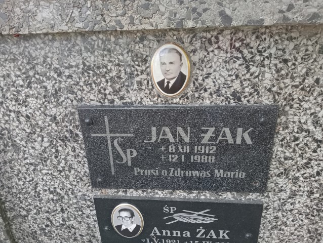 Jan Żak 1912 Chełmiec - Grobonet - Wyszukiwarka osób pochowanych